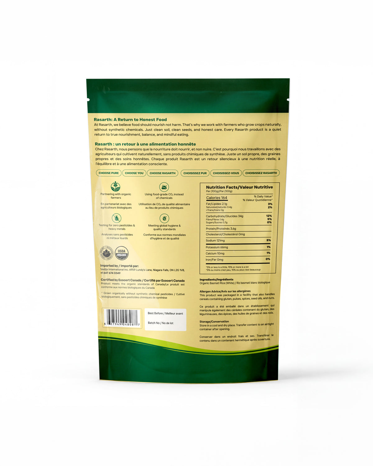 Organic White Basmati Rice