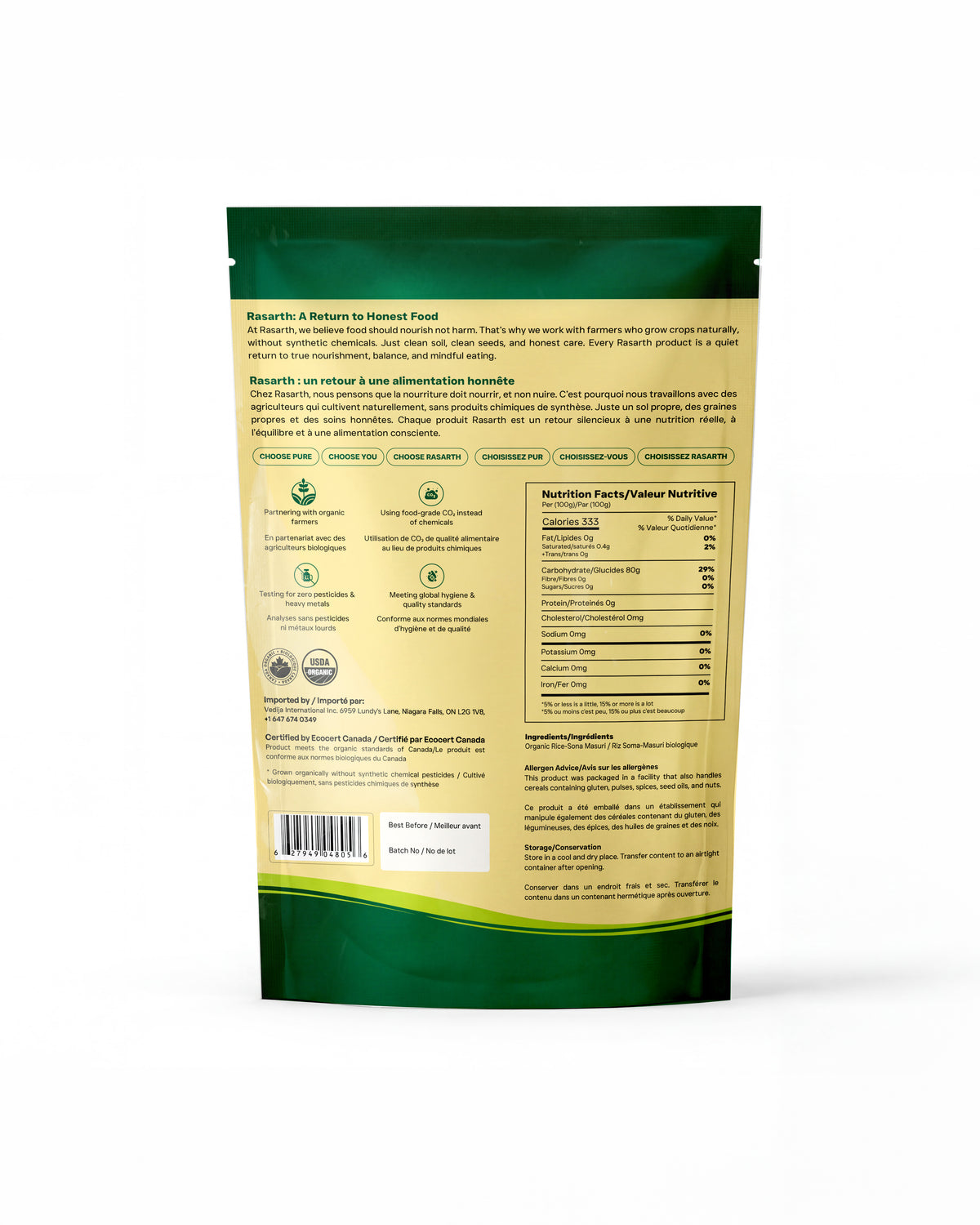 Organic Sona Masoori Rice