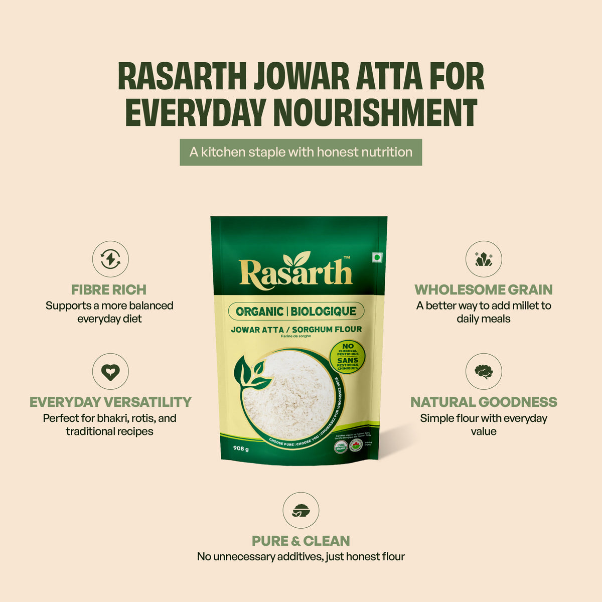Organic Jowar Atta