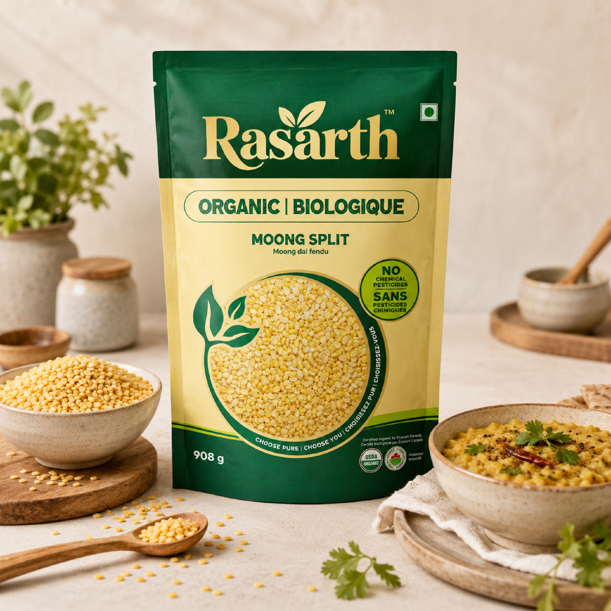 Organic Moong Dal Yellow Split