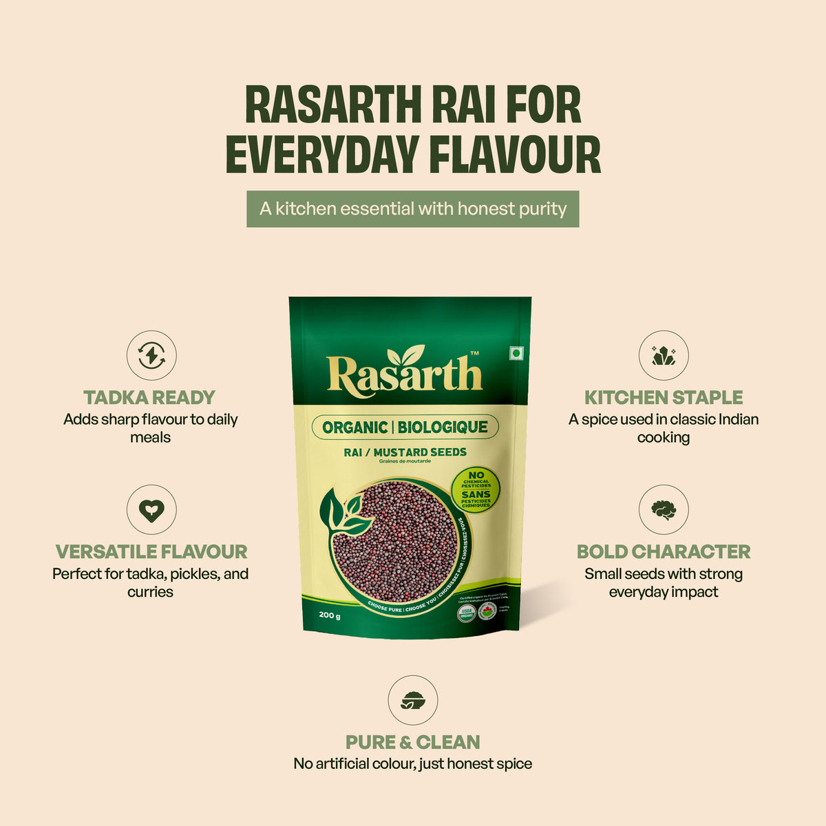 Organic Rai (Brown Mustard)