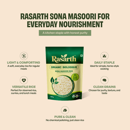 Organic Sona Masoori Rice
