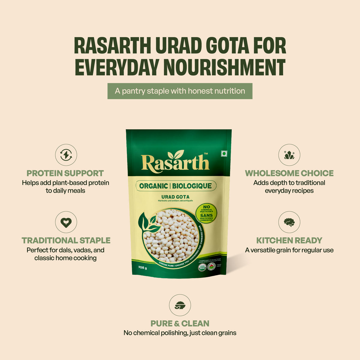 Organic Urad Gota
